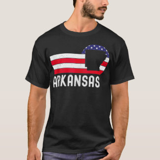 Camiseta Arkansas patriótico americano 4 de julho vin