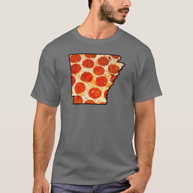 Camiseta Arkansas Pepperoni Pizza Superdimensionada (Frente)