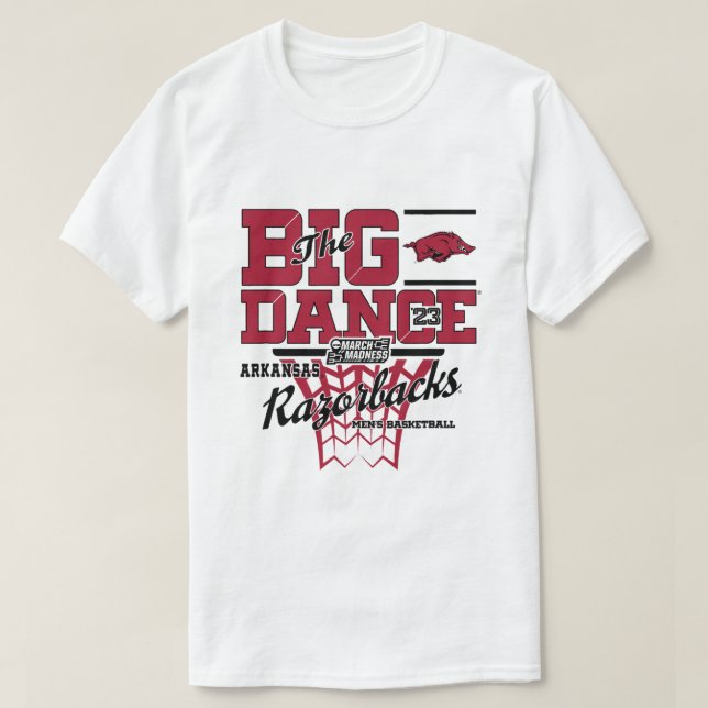 Camiseta Arkansas Razorbacks Marcha Madness Basball Dance (Frente do Design)