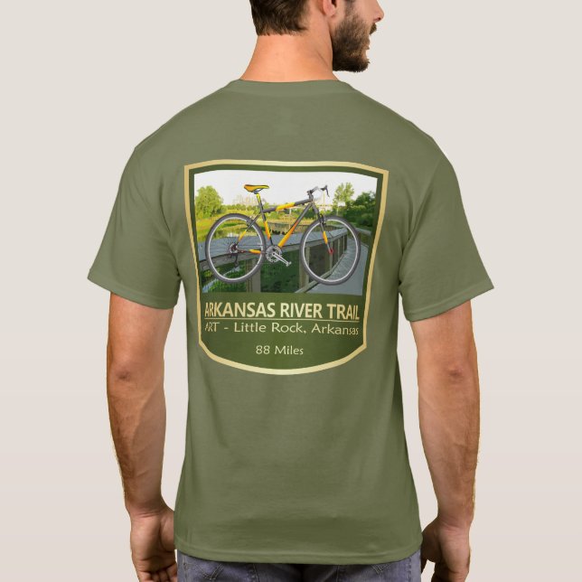 Camiseta Arkansas River Trail (bicicleta2) (Verso)