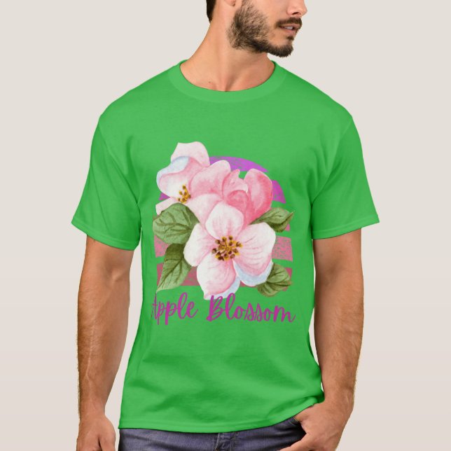 Camiseta Arkansas State Apple Blossom Flower Watercolor Sti (Frente)
