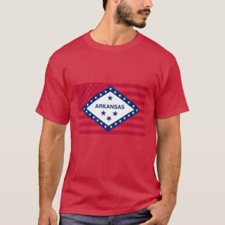 Camiseta Arkansas State Flag Graphic USA Styling Oversized
