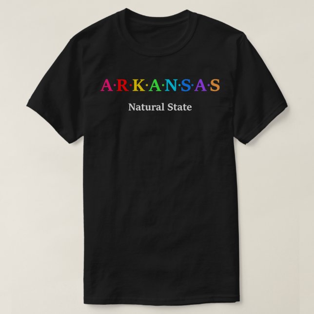 Camiseta Arkansas USA Natural State TShirt (Frente do Design)
