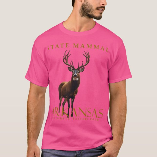 Camiseta Arkansas White Tailed Deer Design (Frente)