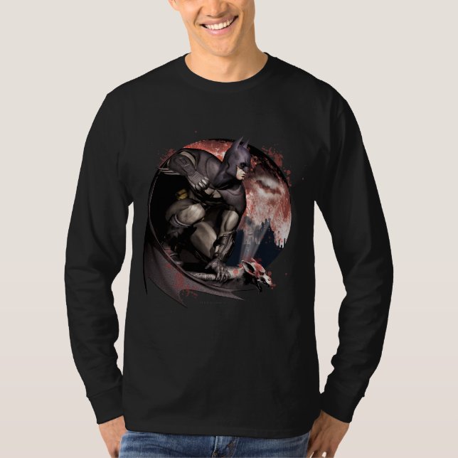 Camiseta Arkham City Batman Moon (Frente)