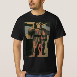 Camiseta Arlequim por Juan Gris, Arte Cubista Vintage