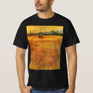 Camiseta Arles: Vista dos Campos de Trigo por Vincent van G