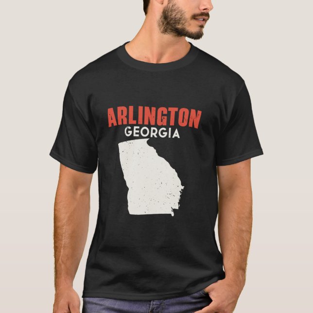 Camiseta Arlington Georgia Estado dos EUA Viagem Georgia (Frente)