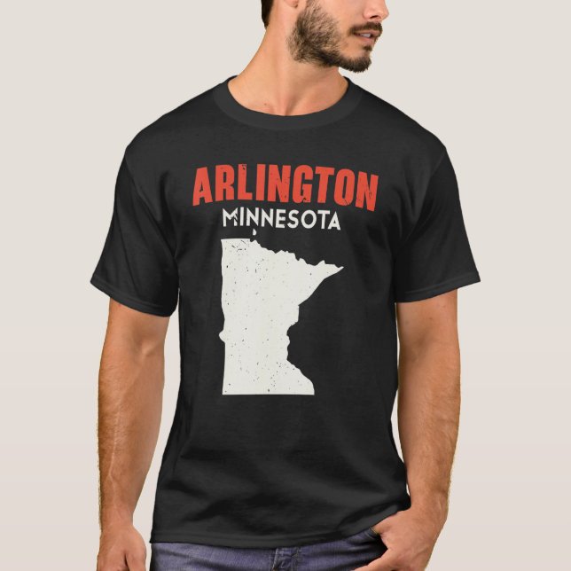 Camiseta Arlington Minnesota EUA State America Viagem Minne (Frente)