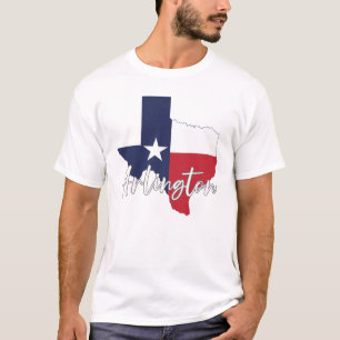 Camiseta Arlington, Texas Flag Map Men's White