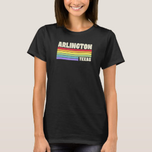 Camiseta Arlington Texas Pride Rainbow Flag Orgulho gay Mer