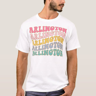 Camiseta Arlington TX Arlington Texas Retro Bachelorette Bo