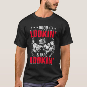 Camiseta Arm Luta de Braço de Arma de Boa Pesquisa e Gancho
