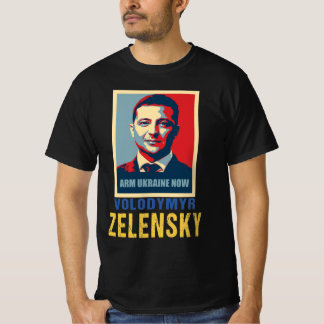 Camiseta Arm Ucrânia agora, Volodymyr Zelensky T-Shirt