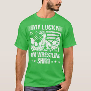 Camiseta Arm Wrestle Men USA Flag Arm Luta