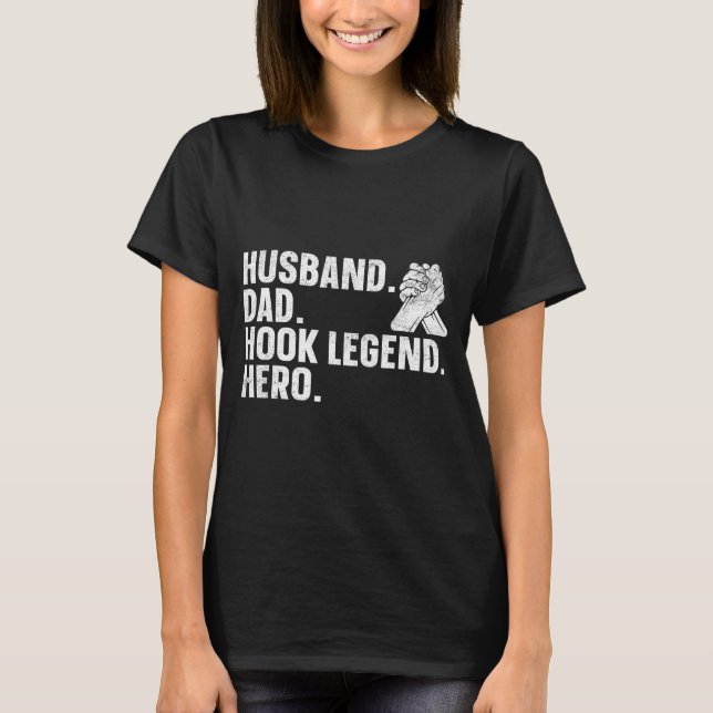 Camiseta Arm Wrestling Arm Wrestler Husband. Dad. Hook Lege (Frente)