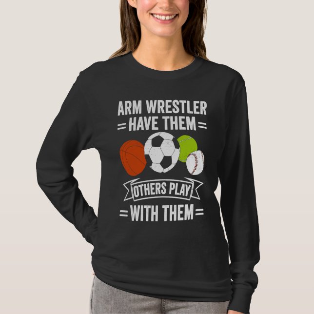 Camiseta Arm Wrestling For Arm Wrestler Wrestling Athlete C (Frente)