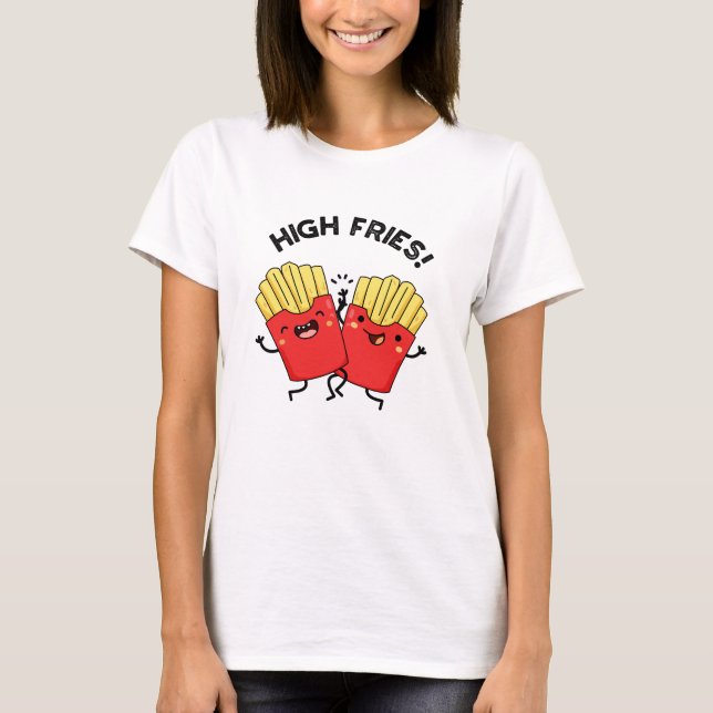 Camiseta Arma de Amigo Engraçado Alto Fries (Frente)