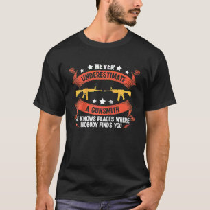 Camiseta Arma de armeiro de armeiro de armeiro Citações Rag