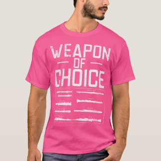 Camiseta Arma De Escolha De Flauta Engraçado