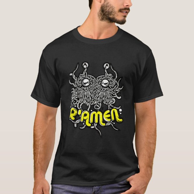 Camiseta Arma De Monstro De Espaguete Voador Para Pastafari (Frente)