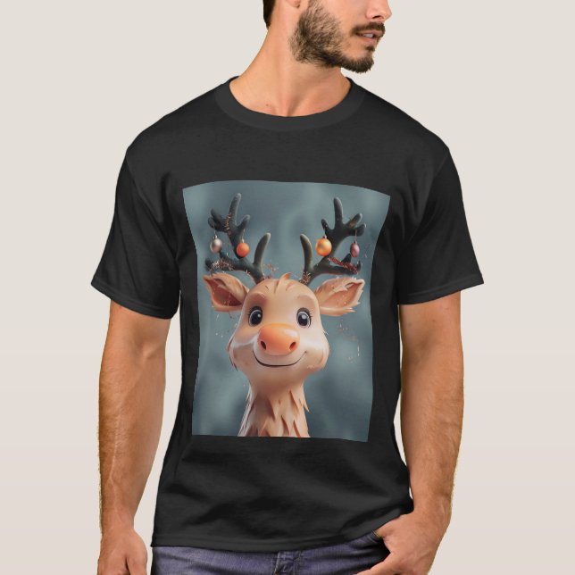 Camiseta Arma De Natal Bonita Com Sinos De Jingle (Frente)