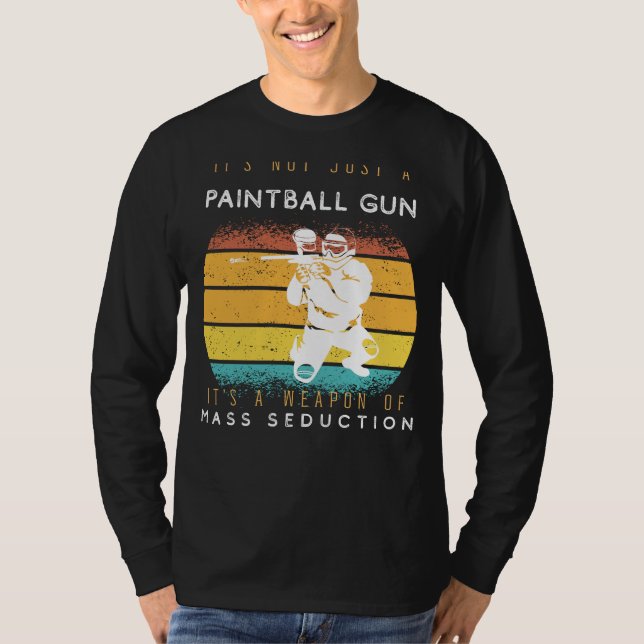 Camiseta Arma de Pedra de Arma de Paintball em Massa - Espl (Frente)