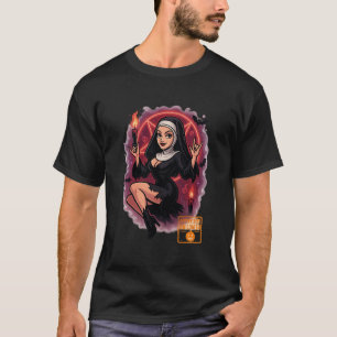 Camiseta Arma de Pin-Up Assombrada - Halloween Assustador