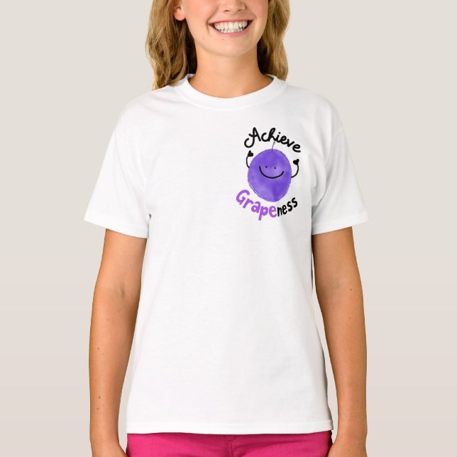 Camiseta Arma de Uva Positiva - Alcançar a Utilidade (Frente)