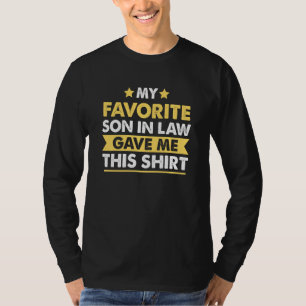 Camiseta Arma Engraçada Para O Pai Em Lei Do Filho Em Etapa