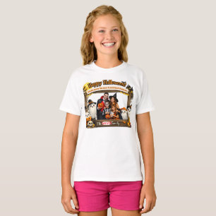 Camiseta Armação de Foto Personalizada da Família Fantasma 