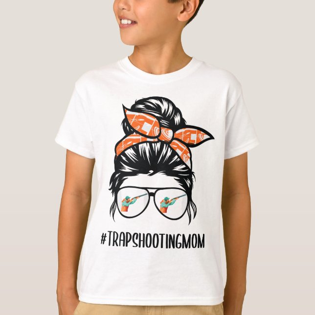 Camiseta Armadilha Atirando os copos de cabelo bagunçados d (Frente)
