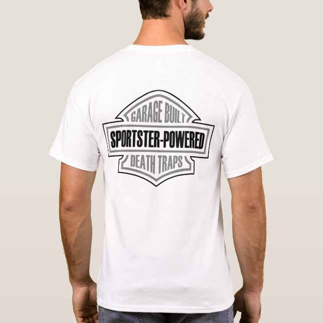 Camiseta Armadilhas construídas garagem da morte (Verso)