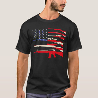 Camiseta Armadilhas de Armas de Bandeira dos EUA 2A Alteraç
