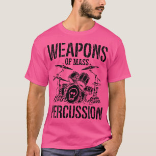 Camiseta Armadilhas De Baterias De Percussão Maciça Drumset