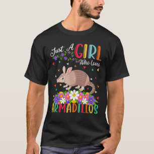 Camiseta Armadillo Apenas Uma Rapariga Que Ama Armadillo