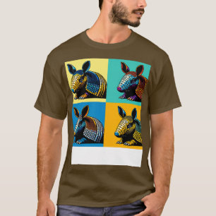 Camiseta Armadillo em Odisseia por Cor de Arte da Abstrato