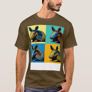 Camiseta Armadillo em Odisseia por Cor de Arte da Abstrato