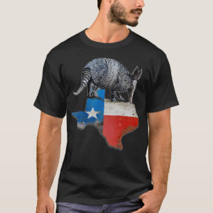 Camiseta Armadillo Estado Bandeira do Texas