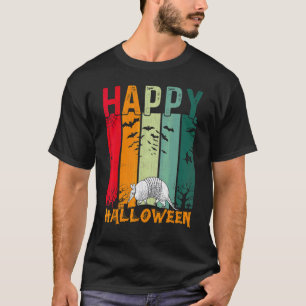 Camiseta Armadillo Meninas Meninos Jantar Retro do Dia da