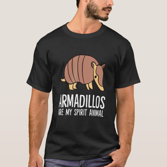 Camiseta Armadilos São O Meu Espírito Animal Armadillo (Frente)