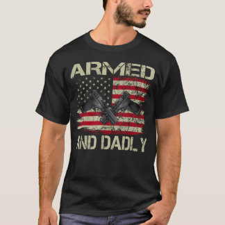 Camiseta Armadíssimo E Pai Risonho Pai Mortal Para O Dia Do