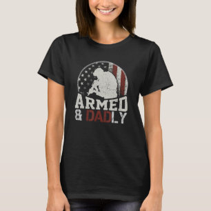 Camiseta Armado e Mortal, Engraçado Padre Morto Para o Pai