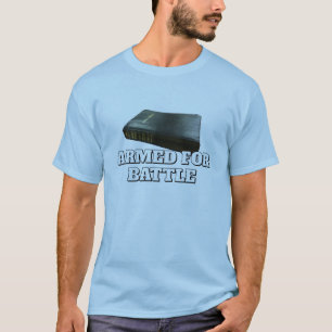 Camiseta Armado para a Batalha com a Bíblia Sagrada