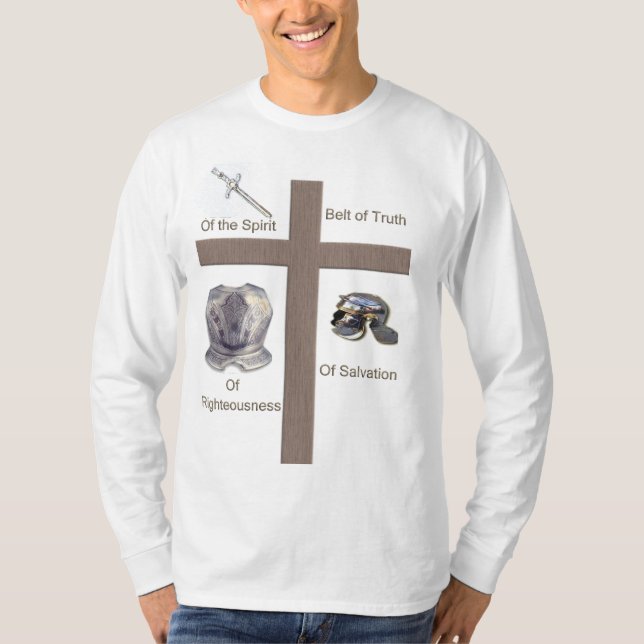 Camiseta armadura completa de Deus (Frente)