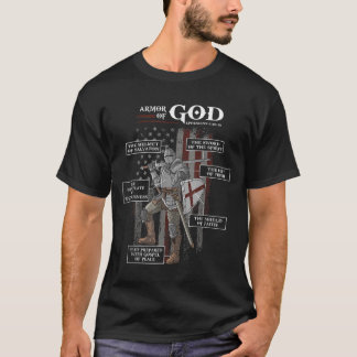 Camiseta Armadura de Deus Ephesianos Bíblia Verso Legal Rel