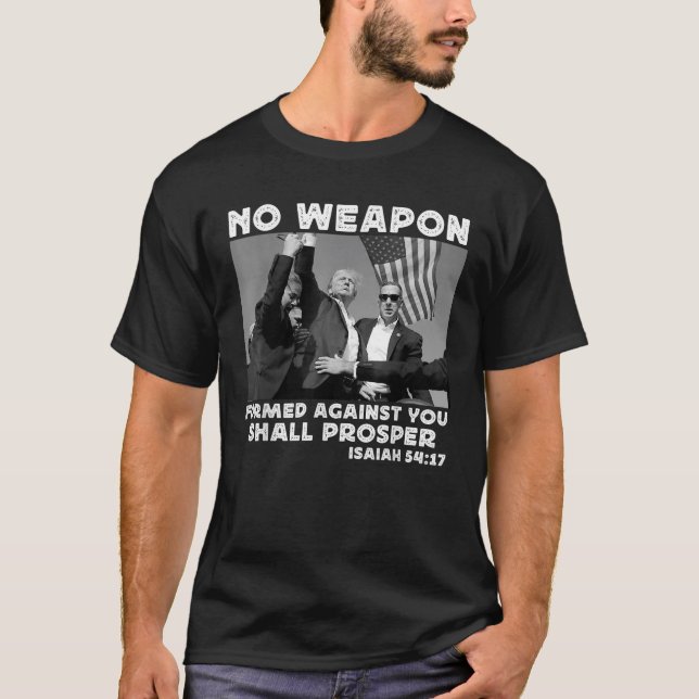 Camiseta Armadura Não Formática Contra Você Vai Prosperar (Frente)