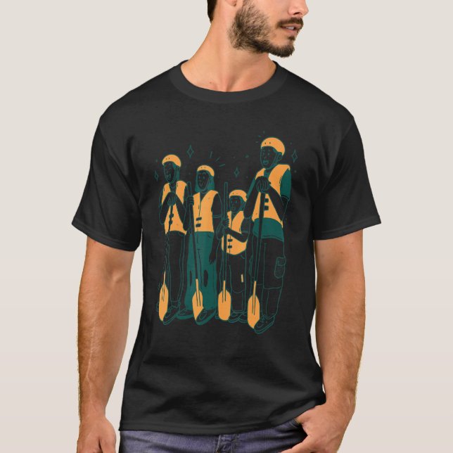 Camiseta Armamento Da Equipe Para Montanhas De Barco De Equ (Frente)