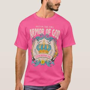 Camiseta Armamento de Deus Cristão Jesus Cristo Rei Fé
