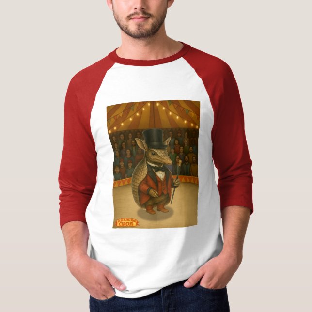 Camiseta Armand, armadillo ringmaster (Frente)